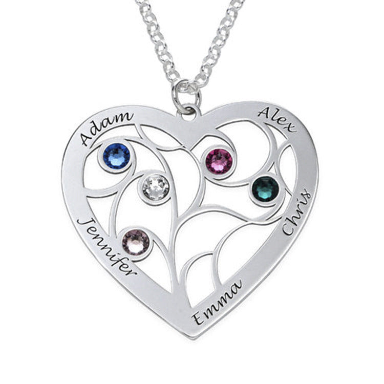 Sterling silver leaf pendant necklace for women. Simple, Korean-style design, perfect for students.