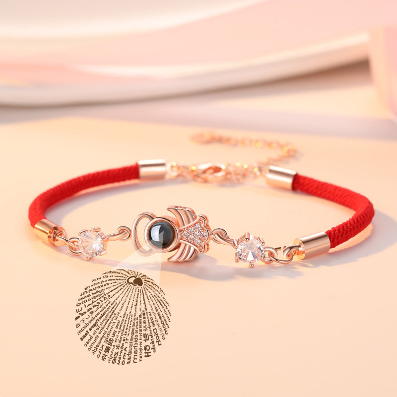 "Confession Love Couple Bracelets – 100 Ways to Say 'I Love You' for him and her."