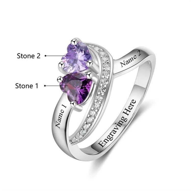 925 silver couple ring commemorative gift plain circle student simple Japanese light luxury