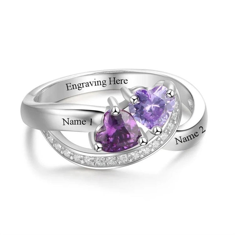 925 silver couple ring commemorative gift plain circle student simple Japanese light luxury