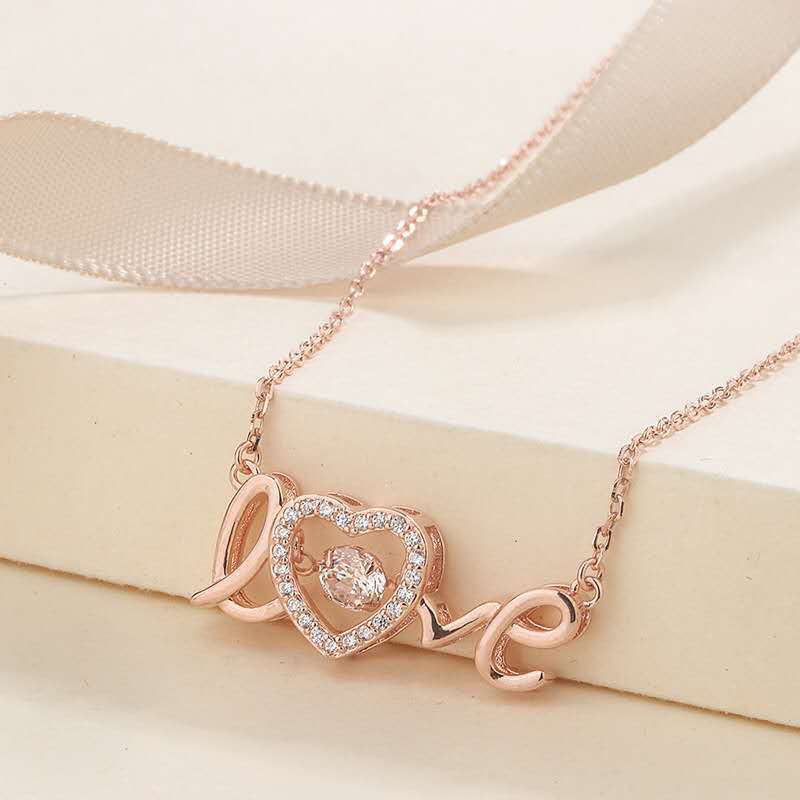 "LOVE Letter Necklace – Trendy Minimalist Design, 2020 INS Style, Perfect Gift for Her."