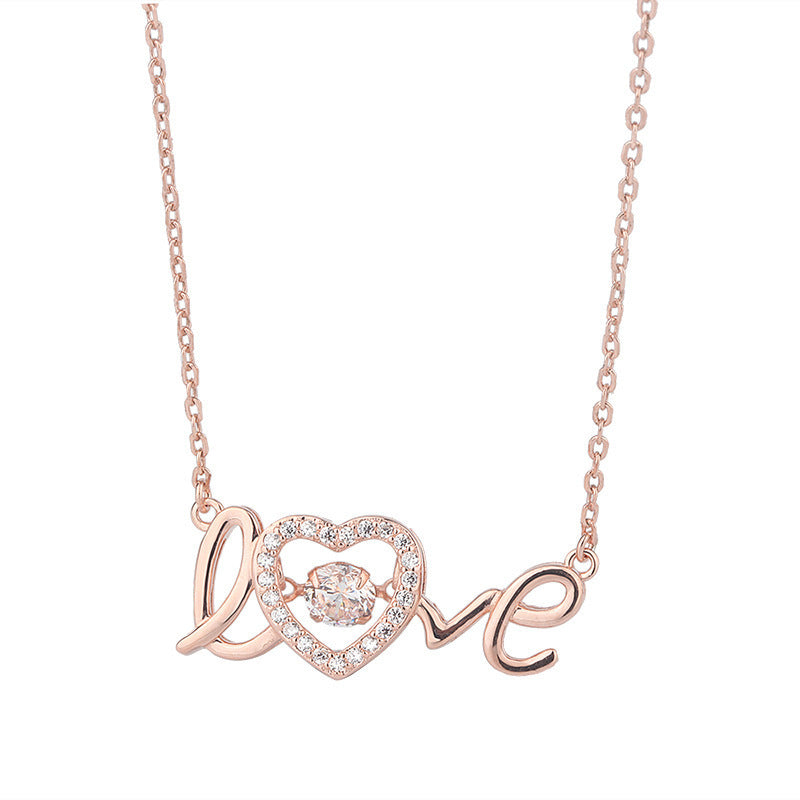 "LOVE Letter Necklace – Trendy Minimalist Design, 2020 INS Style, Perfect Gift for Her."