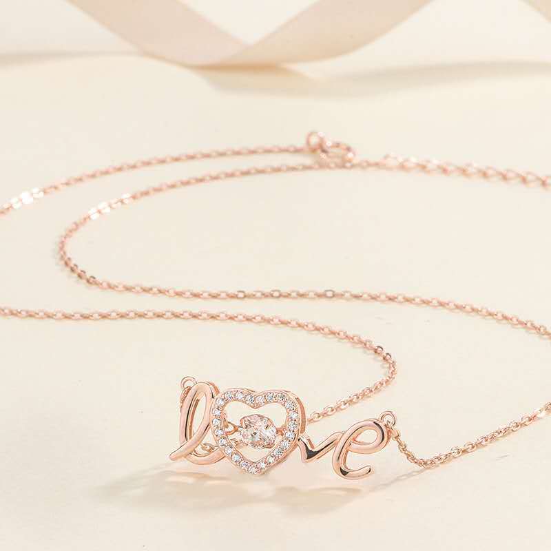 "LOVE Letter Necklace – Trendy Minimalist Design, 2020 INS Style, Perfect Gift for Her."