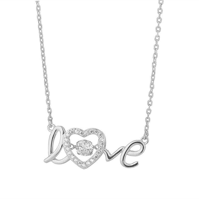 "LOVE Letter Necklace – Trendy Minimalist Design, 2020 INS Style, Perfect Gift for Her."