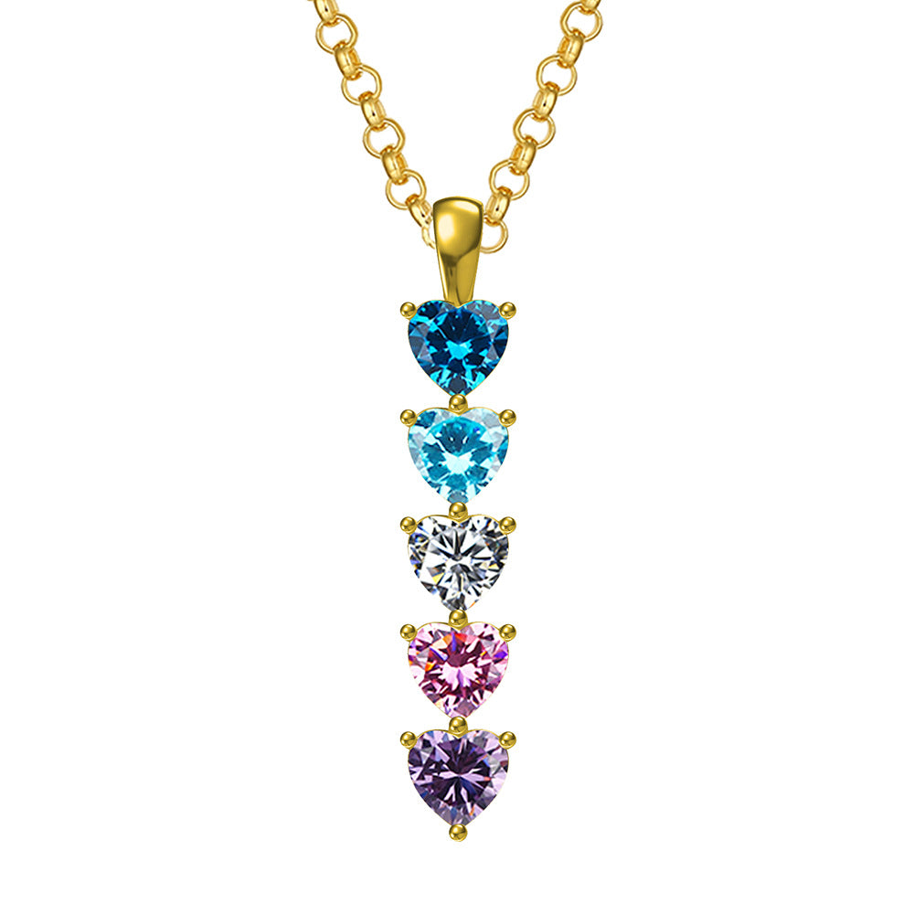 Amazon Power Factory 12-Month Birthstone Necklace Pendant for Women—perfect Mother's Day gift.
