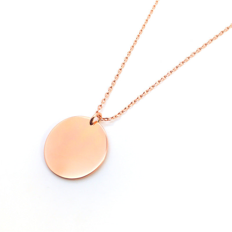Jewelry: Classic S925 Silver Baby Footprint Round Pendant Necklace – Ideal Gift for Moms