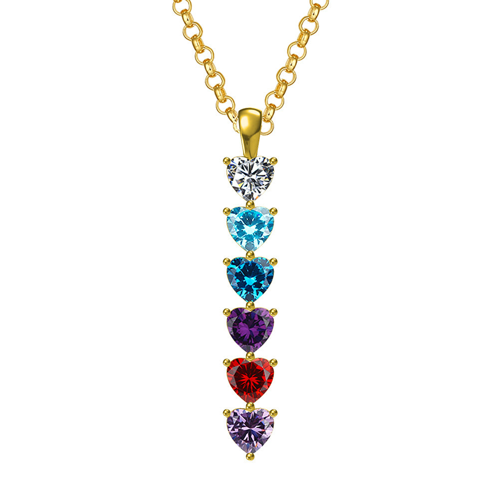 Amazon Power Factory 12-Month Birthstone Necklace Pendant for Women—perfect Mother's Day gift.
