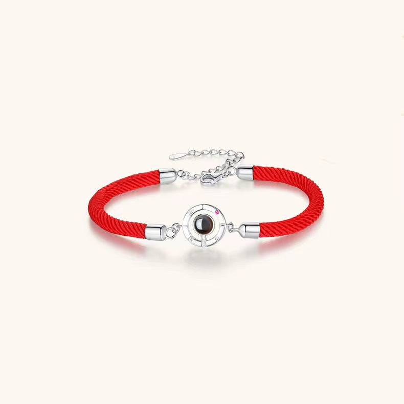 New projection couple bracelets in 100 languages say "I love you." Perfect for students and best friends!