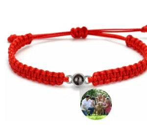 Handmade braided bracelet for women, featuring "I Love You" in 100 languages. Simple Korean style, perfect for friends or as a trendy gift.