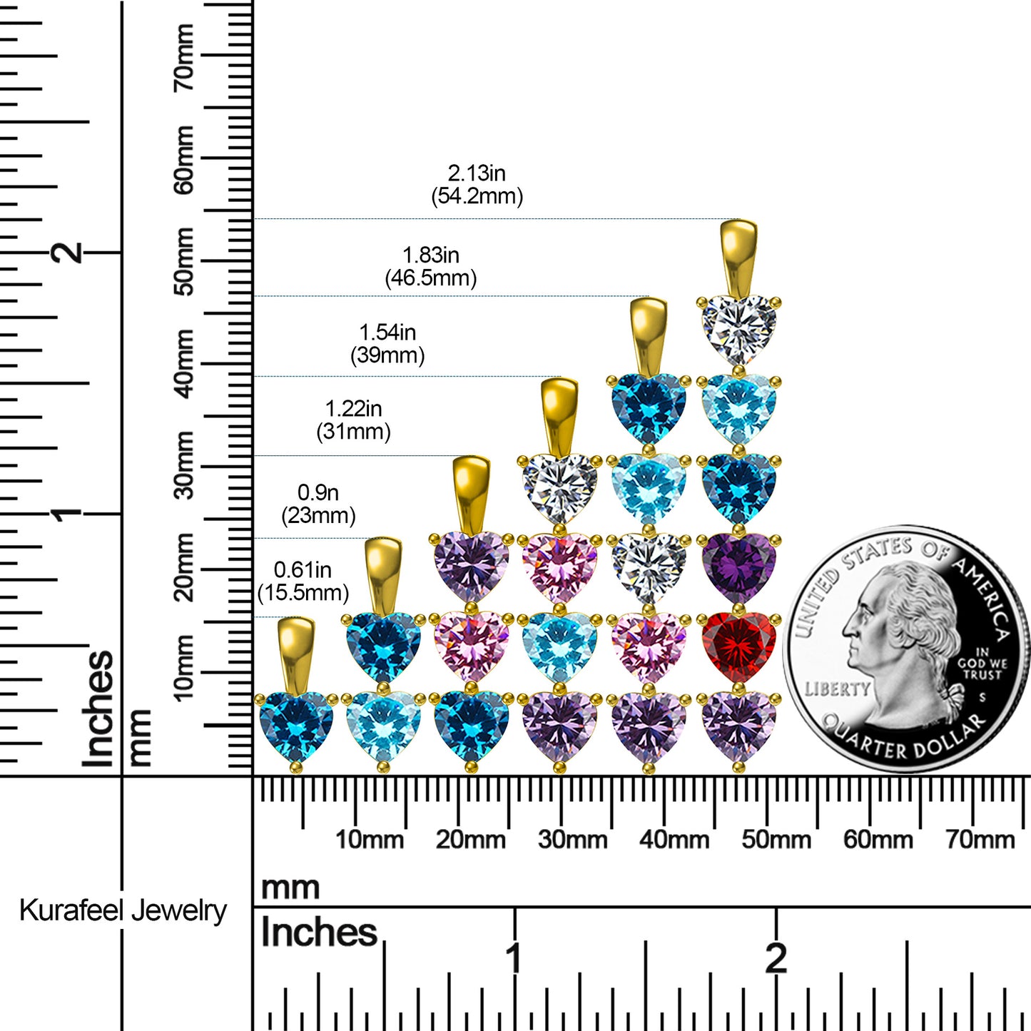 Amazon Power Factory 12-Month Birthstone Necklace Pendant for Women—perfect Mother's Day gift.