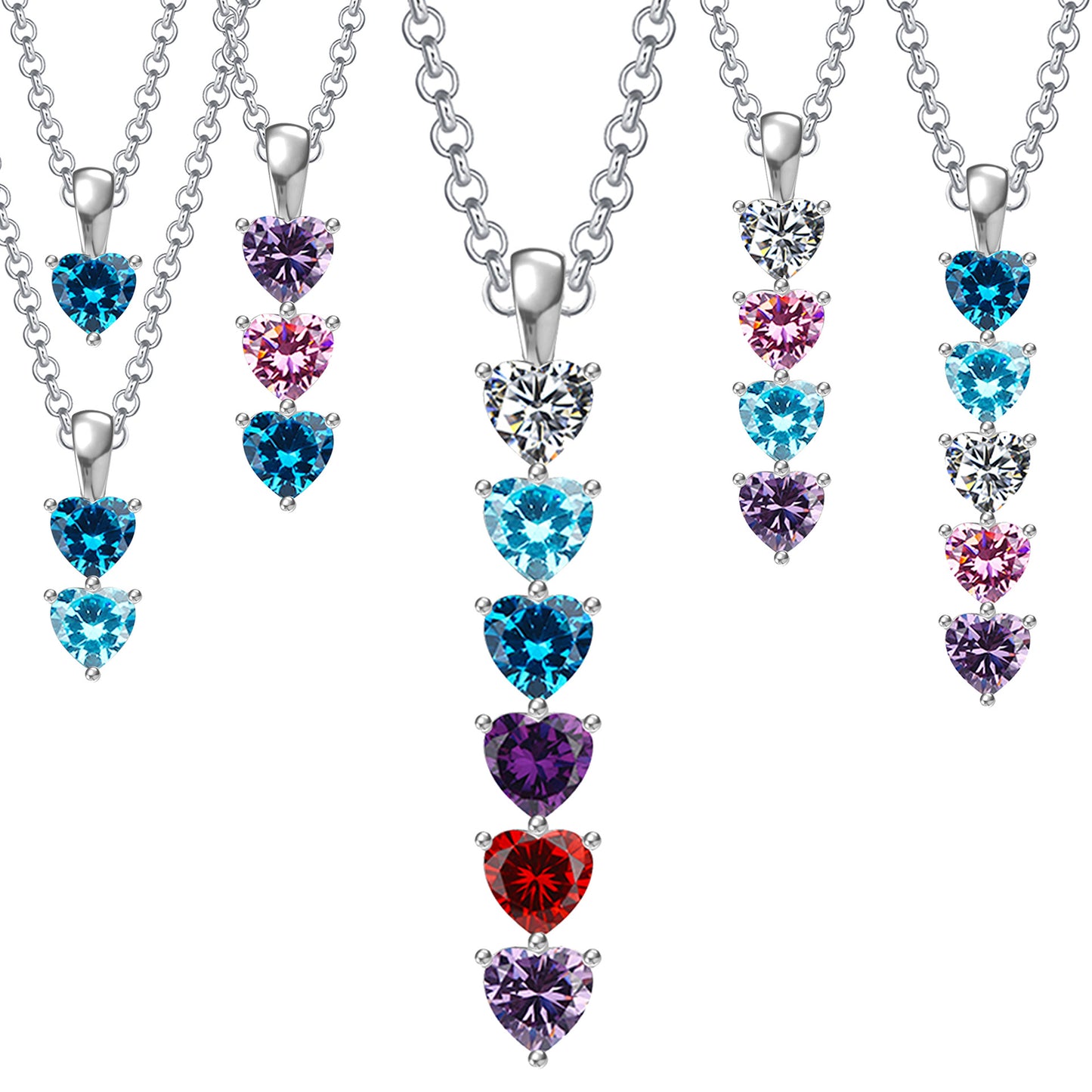 Amazon Power Factory 12-Month Birthstone Necklace Pendant for Women—perfect Mother's Day gift.