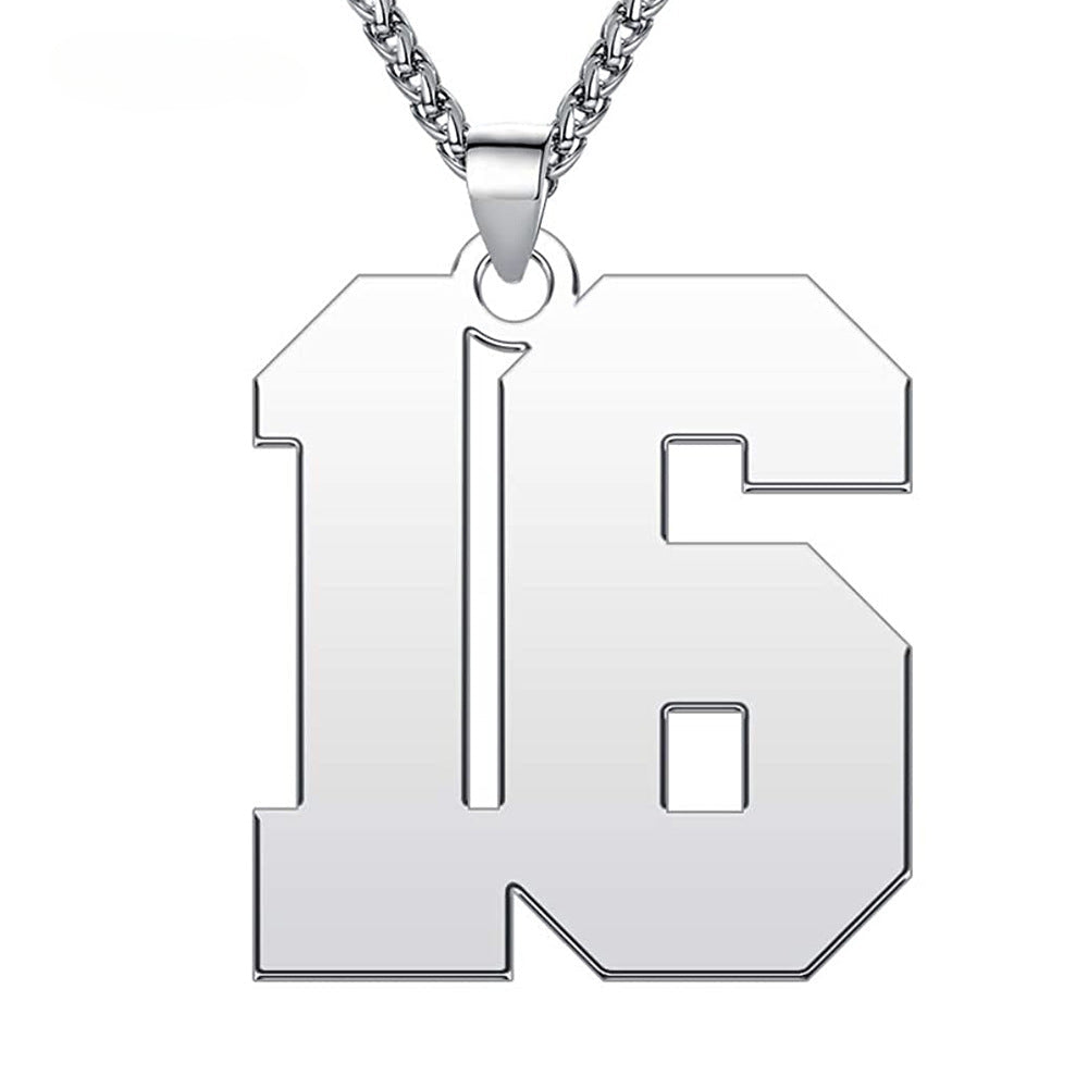 Custom 18K gold-plated digital pendants in various fonts, perfect for Mother's Day gifts