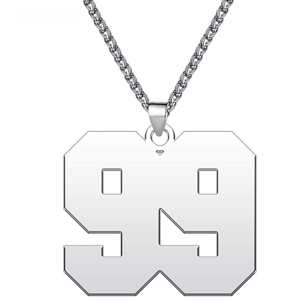 Custom 18K gold-plated digital pendants in various fonts, perfect for Mother's Day gifts