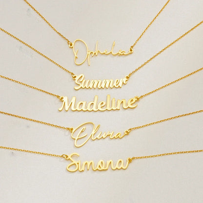 Custom Name Necklace Personalised Letter Jewelry Chain Choker Collar